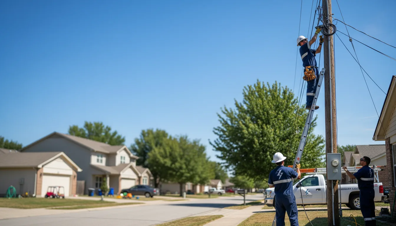 Residential electrician providing installation services in Meridian, NY